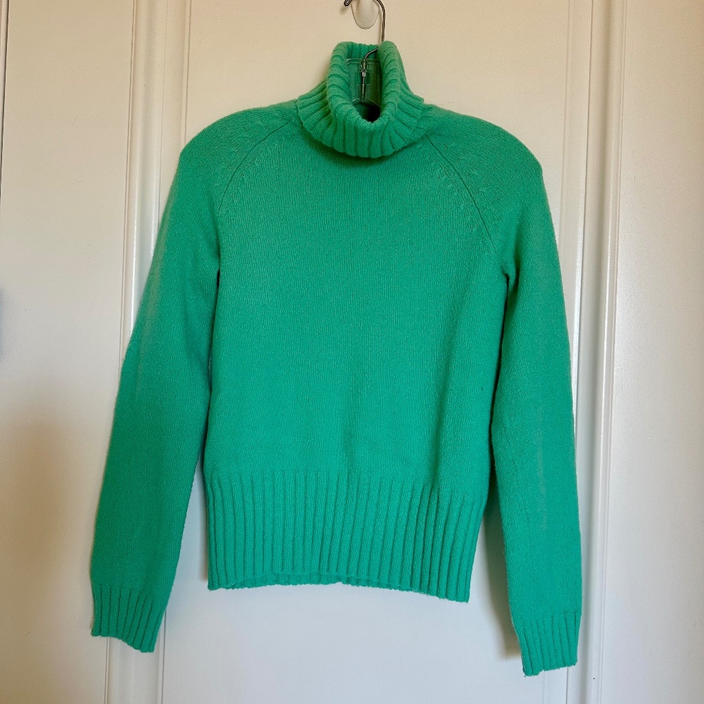 GAP Turquoise Wool-Blend Turtleneck Sweater – Women’s Size M